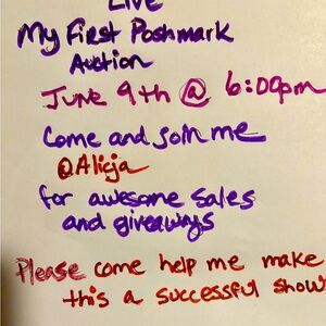 My first live auction Sunday June 9th @6pm